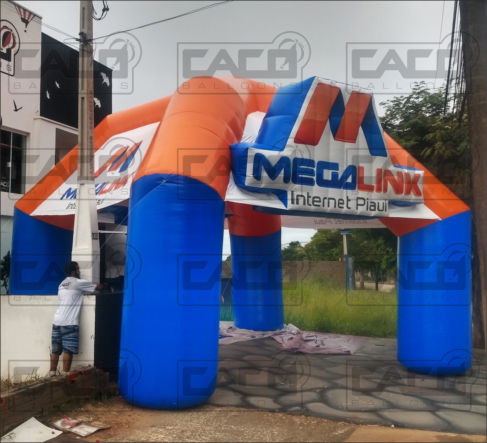 Tenda inflável personalizada